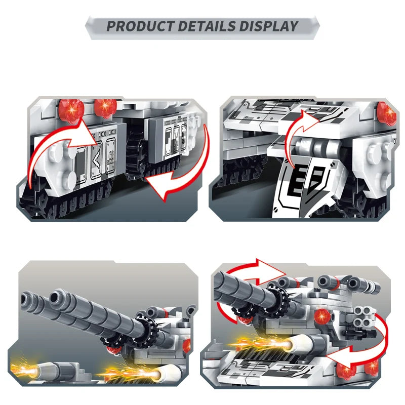 2024 WW2 Military Vehicle – Set 8‑en‑1