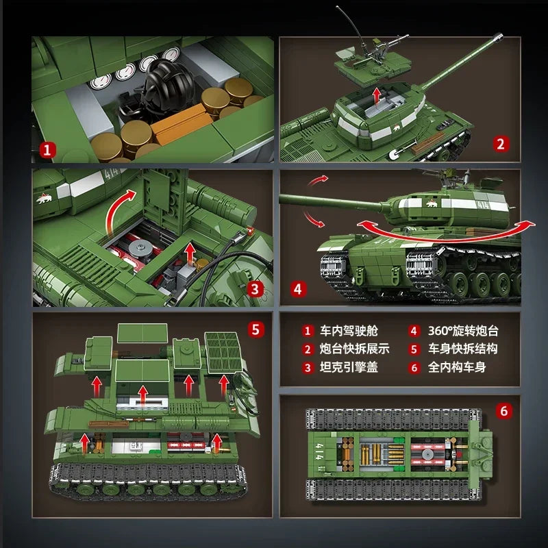 Set de construction militaire – Collection de chars lourds WW2