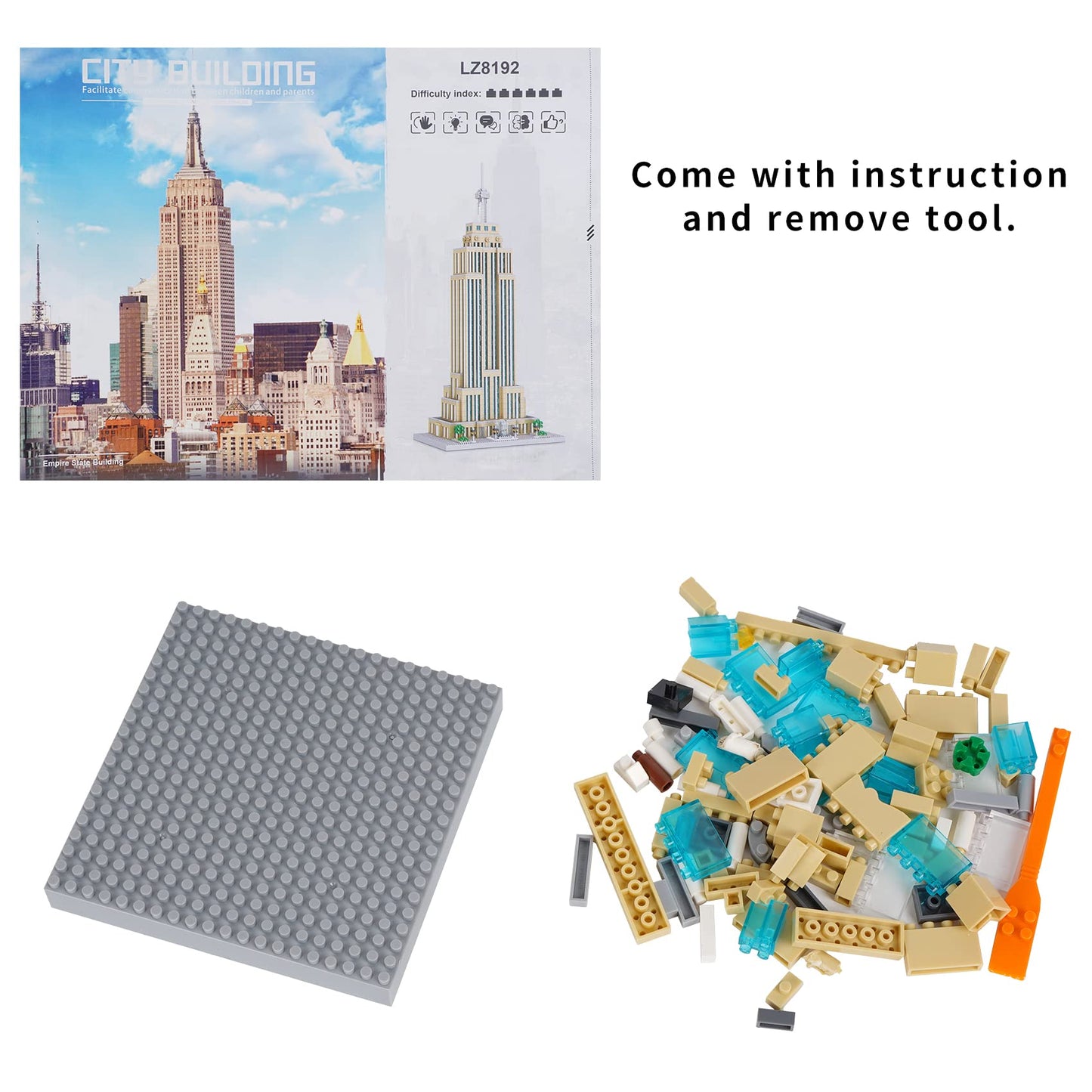 LULUFUN – Louvre Building Blocks Set (3377 pièces)