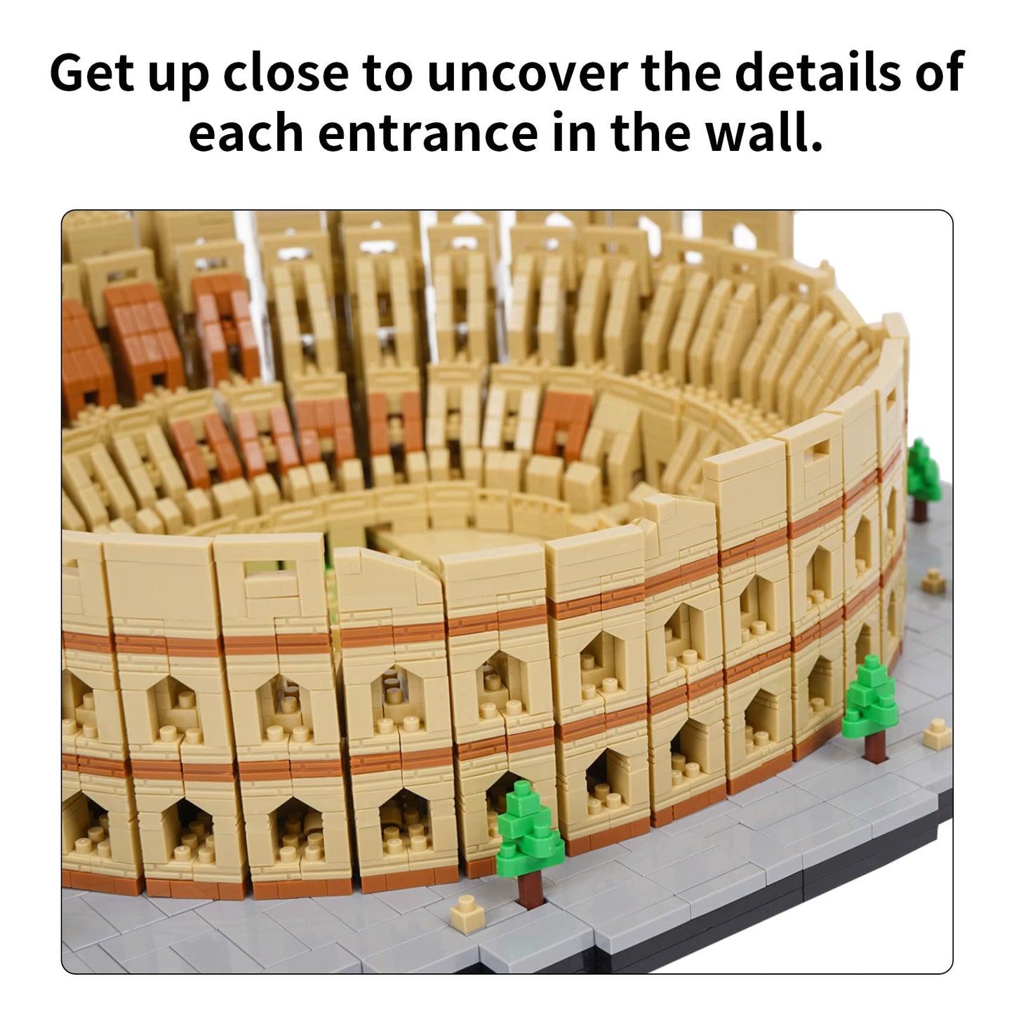 LULUFUN Blocs de Construction d'architecture, Ensemble de Mini Blocs de Construction de la Tour de Pise, Jouets Cadeaux pour Enfants et Adultes