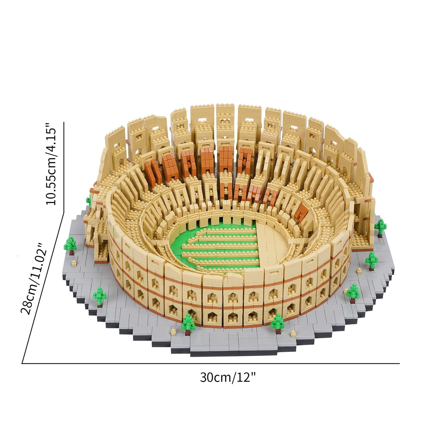 LULUFUN Blocs de Construction d'architecture, Ensemble de Mini Blocs de Construction de la Tour de Pise, Jouets Cadeaux pour Enfants et Adultes