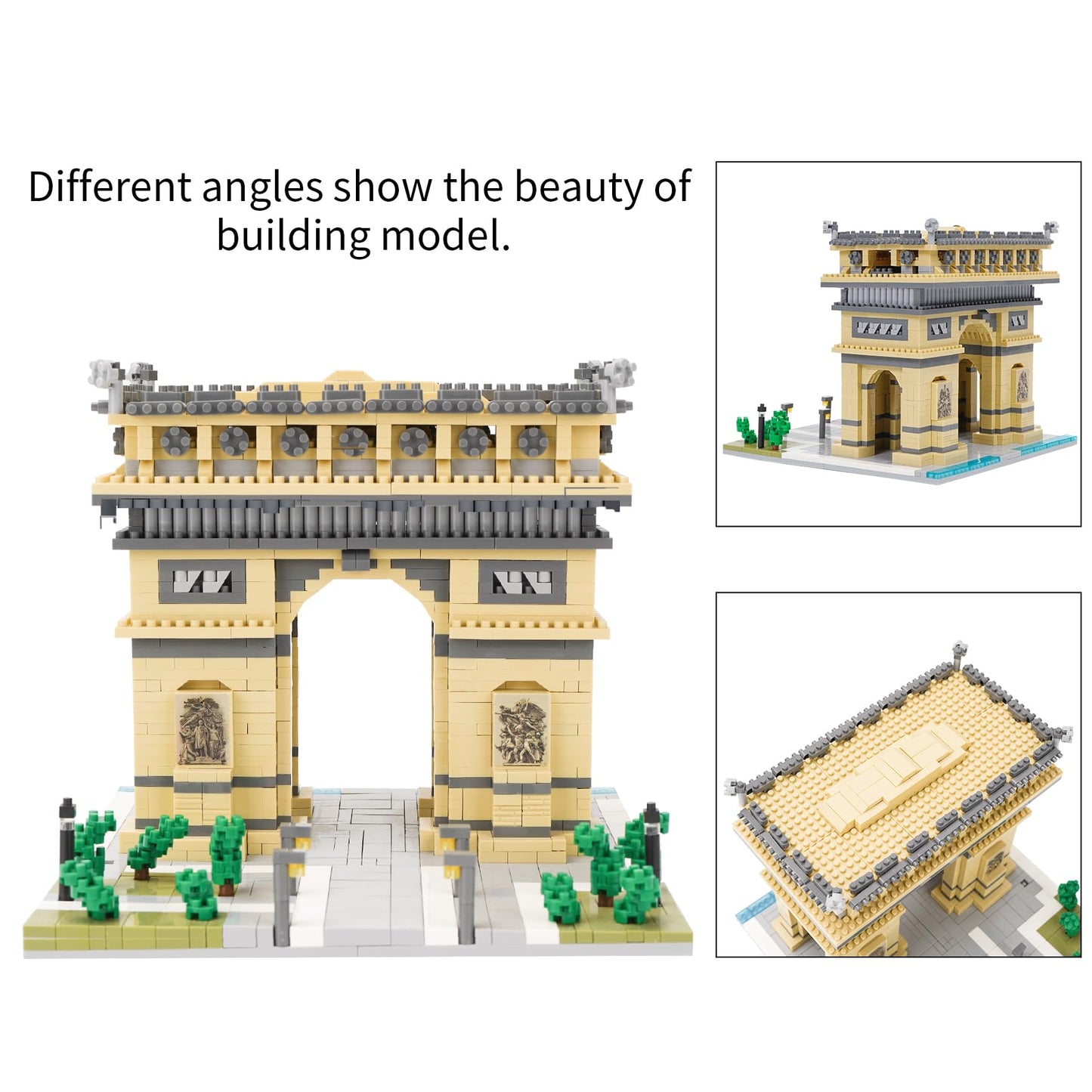 LULUFUN – Louvre Building Blocks Set (3377 pièces)