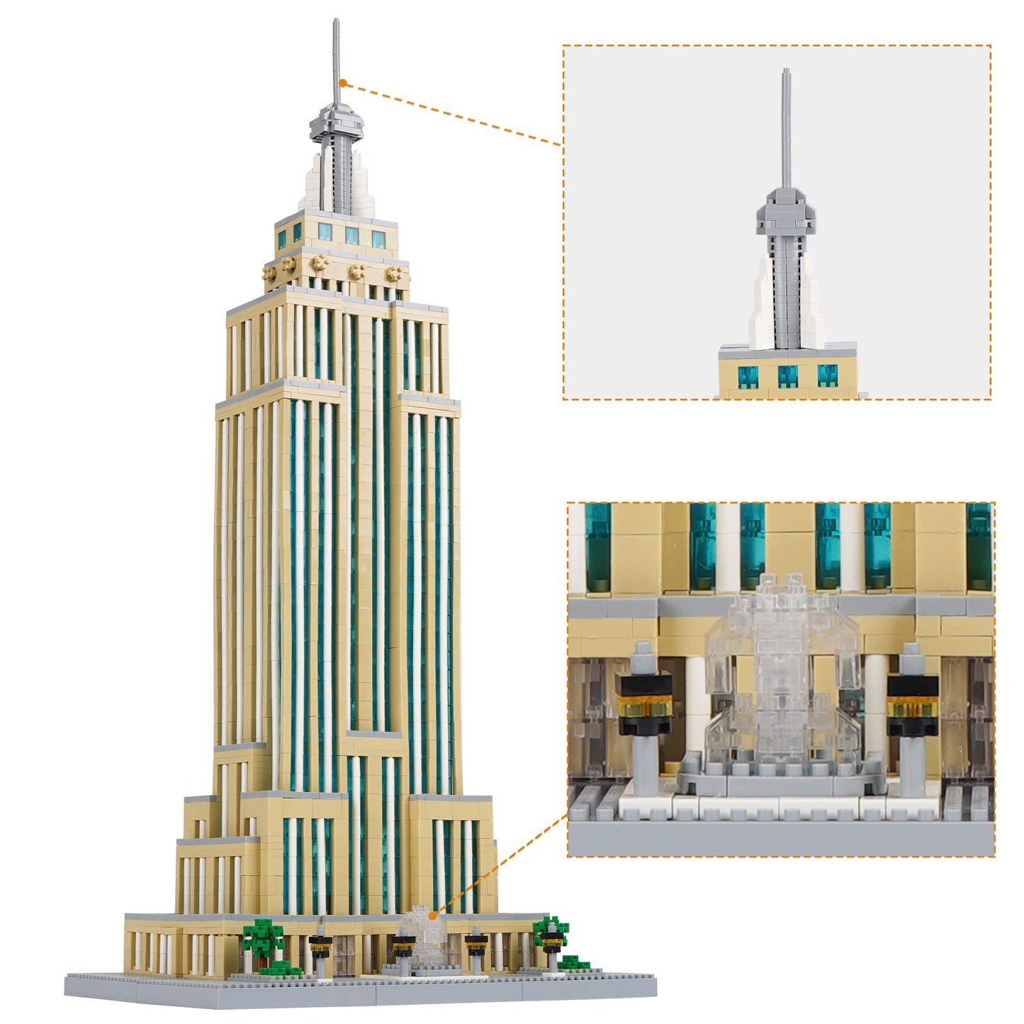 LULUFUN – Louvre Building Blocks Set (3377 pièces)