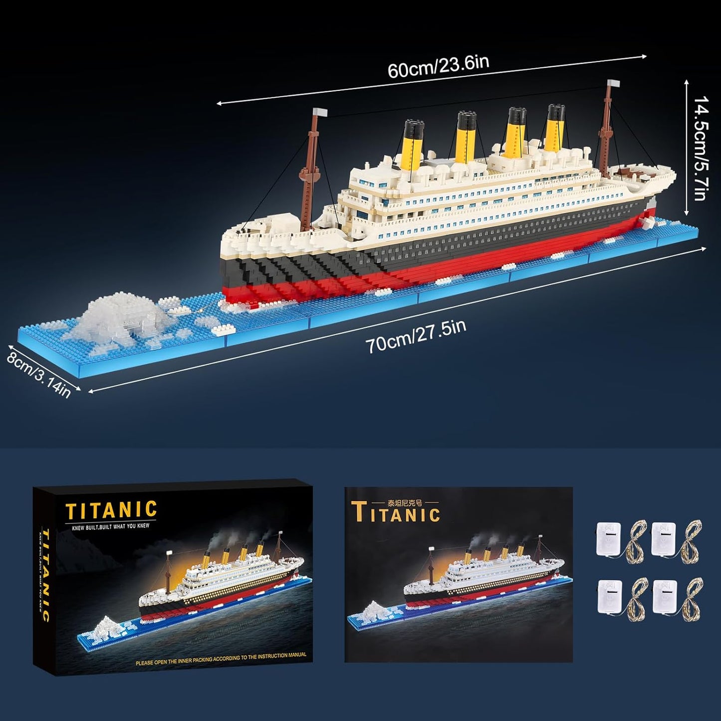 Titanic – Ensemble de blocs de construction (4100+ pièces)
