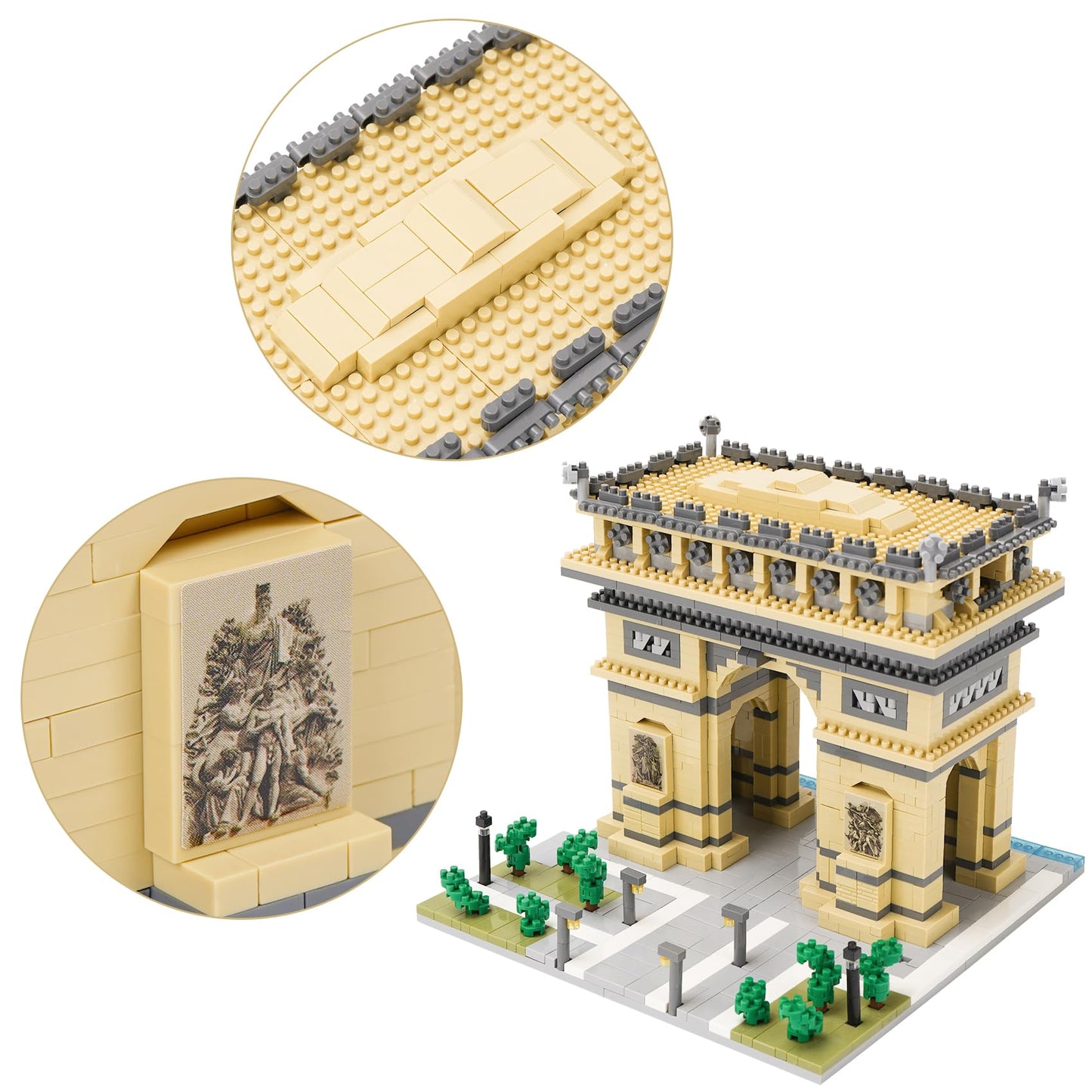 LULUFUN – Louvre Building Blocks Set (3377 pièces)