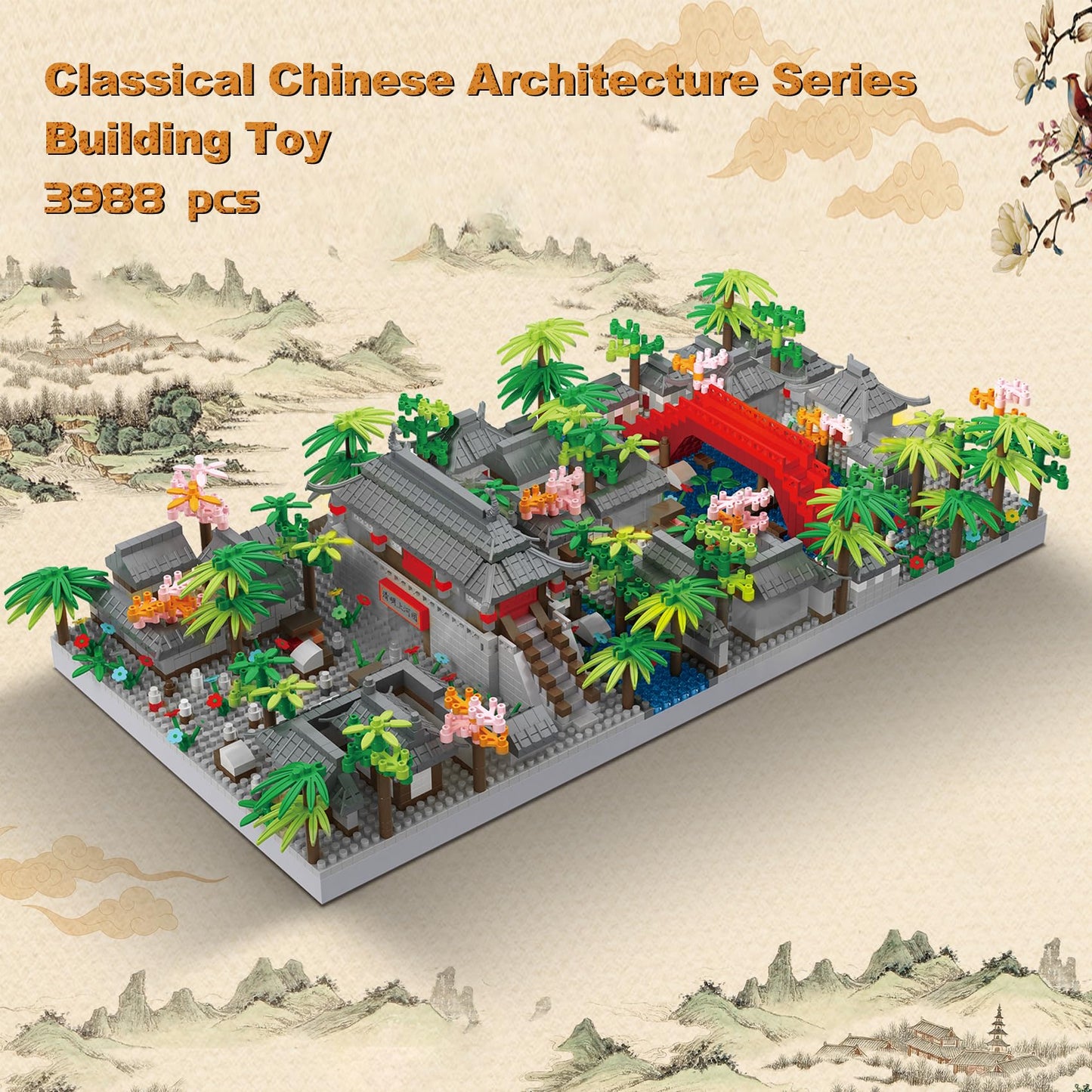 LULUFUN – Louvre Building Blocks Set (3377 pièces)