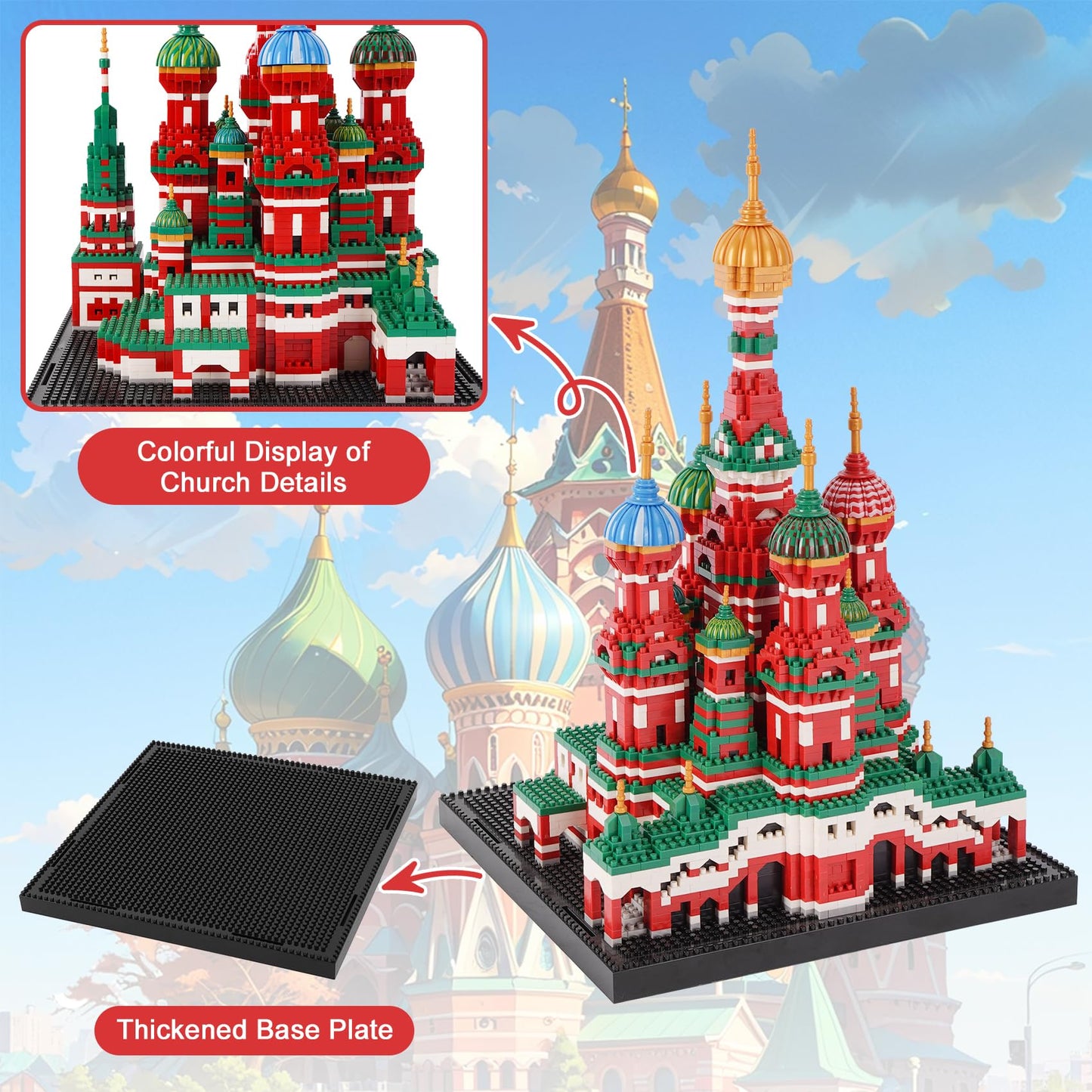 Mini Building Blocks – Église à neuf tours