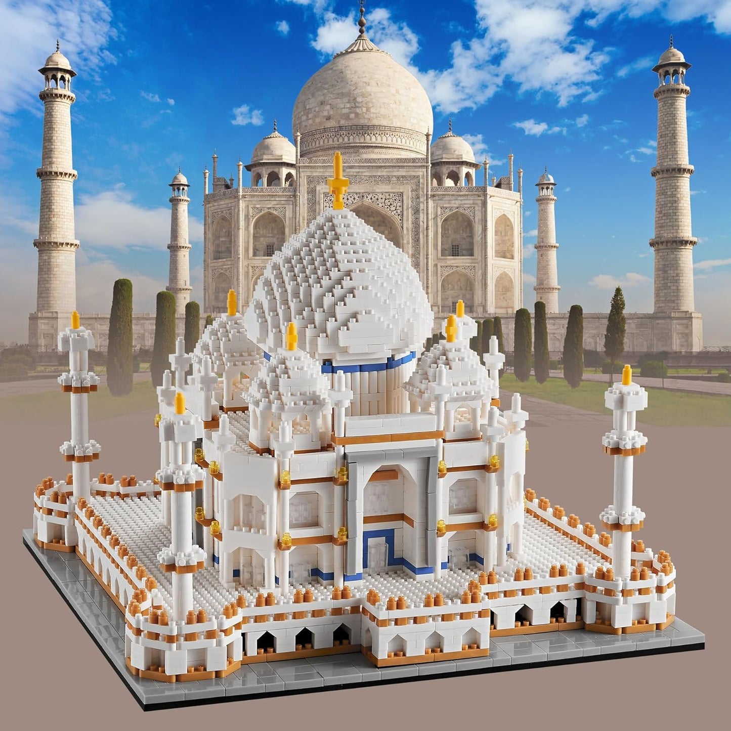 Taj Mahal – Ensemble de blocs de construction (réplique architecturale)