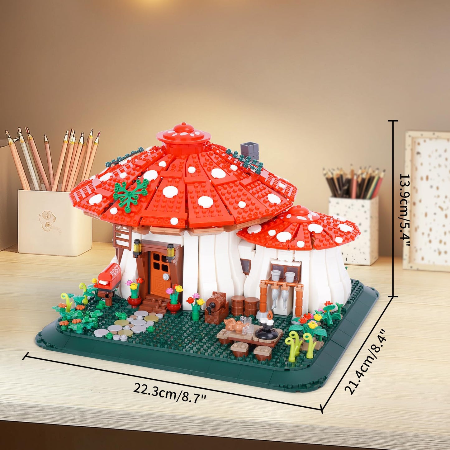 LULUFUN Blocs de Construction d'architecture, Ensemble de Mini Blocs de Construction de la Tour de Pise, Jouets Cadeaux pour Enfants et Adultes