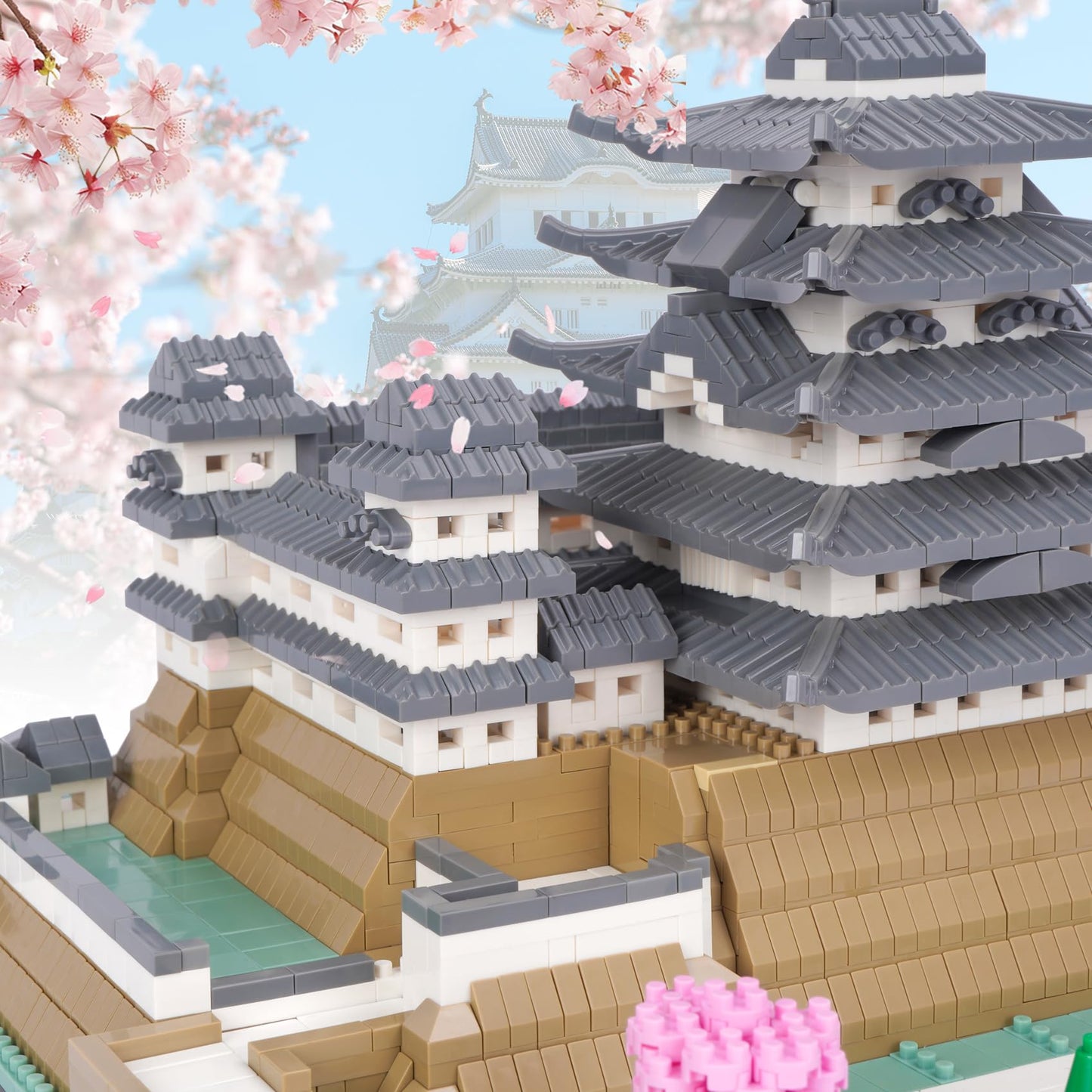 LULUFUN Blocs de Construction d'architecture, Ensemble de Mini Blocs de Construction de la Tour de Pise, Jouets Cadeaux pour Enfants et Adultes