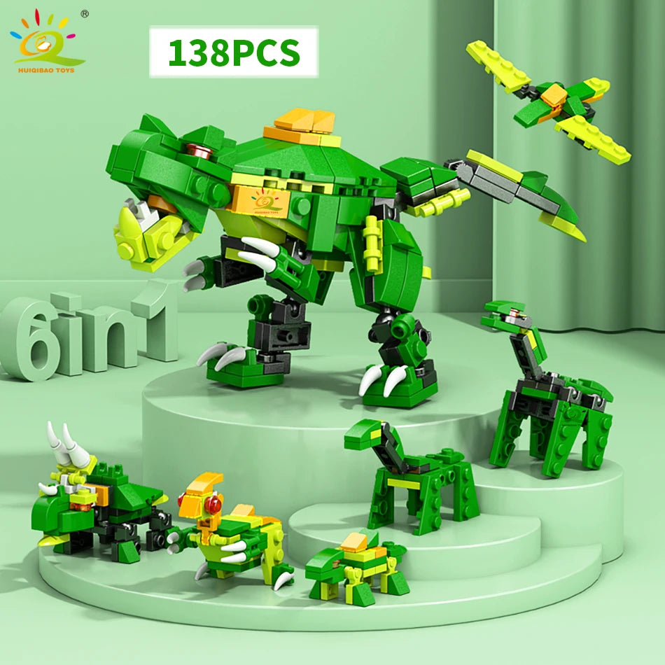 HUIQIBAO – Set 6‑en‑1 City Engineering et Police