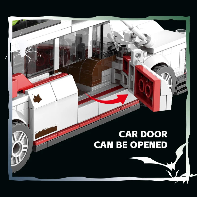 Ghostbusters ECTO‑1 – Voiture technique en briques