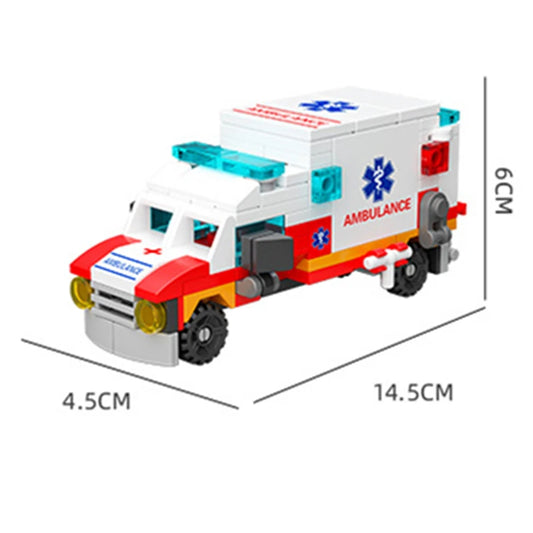 HUIQIBAO – Set 6‑en‑1 Ambulance et Secours City